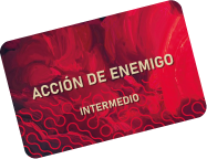 Cartas de acción de enemigo intermedia